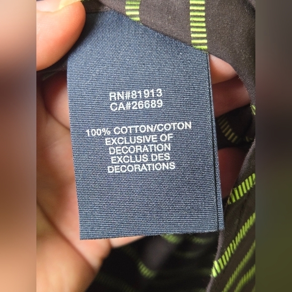 Men's Robert Graham 100% Cotton Striped Button Down Shirt, Size Medium - Picture 6 of 6